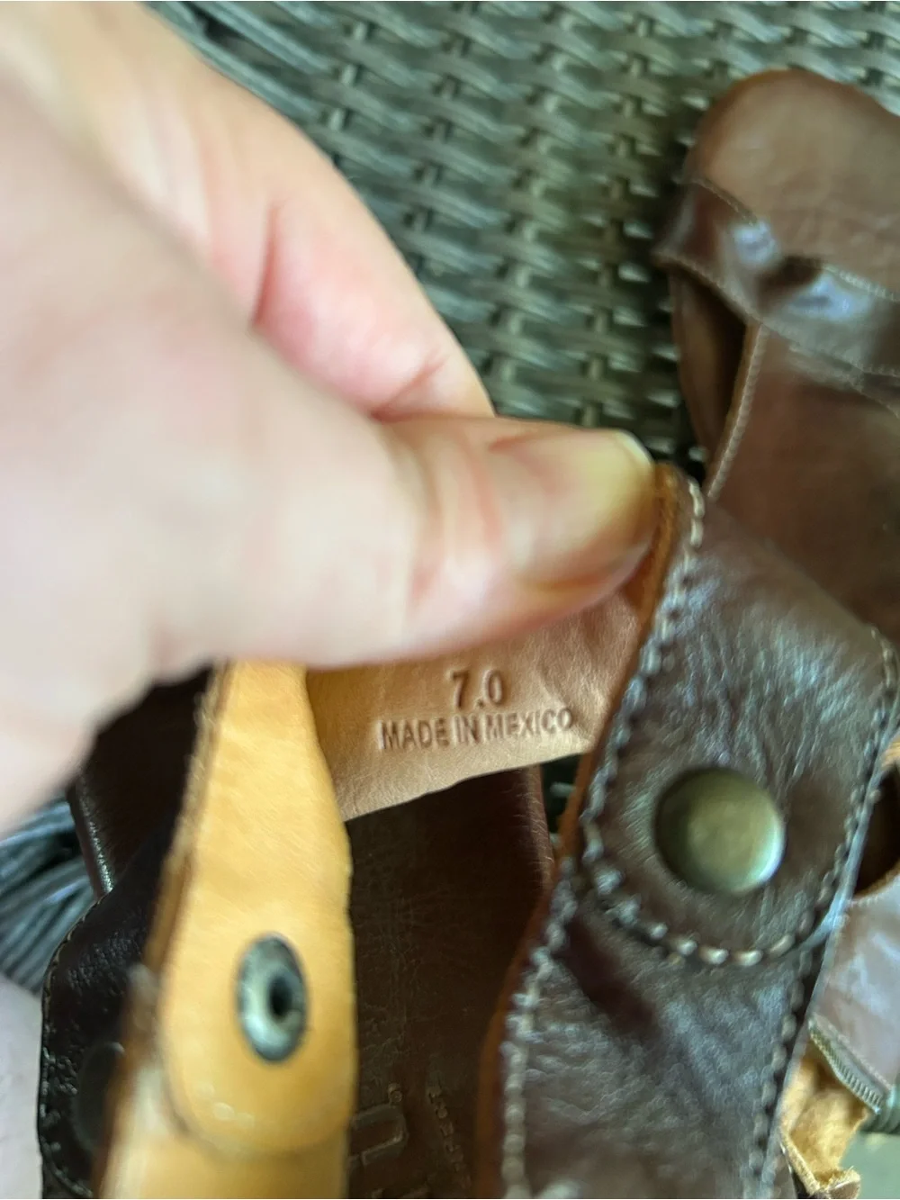 Brown Leather Open-Toe Sandals bedstu